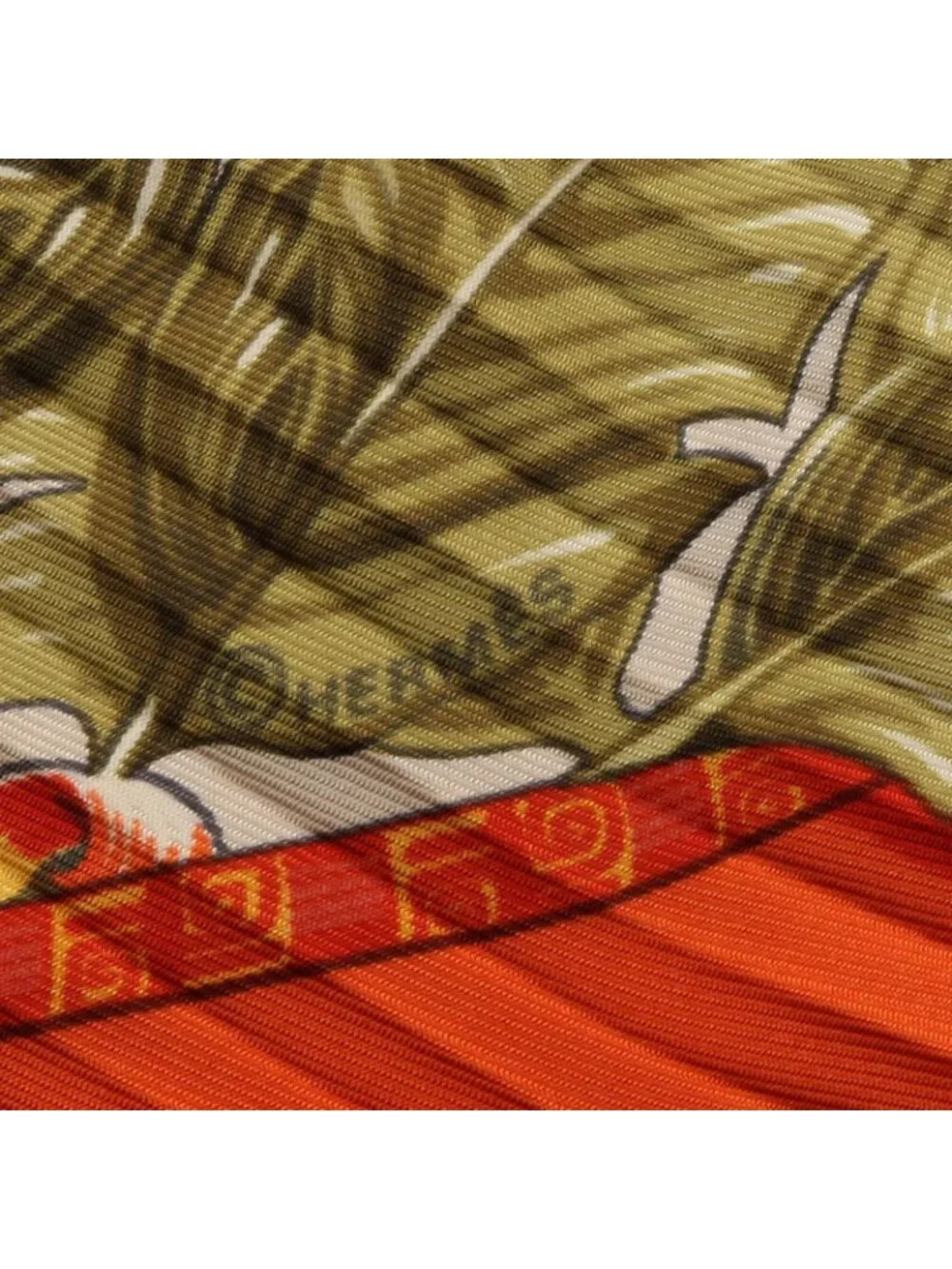Hermes Scarf Carre Plisse Aloha Silk